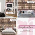 Papel De Parede Auto Colante Efeito Madeira Cinza Envelhecido