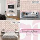 Papel De Parede Auto Colante Floral Delicado Rosas Decorativa