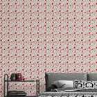 Papel De Parede Auto Colante Flores Rosas Vermelho Vivo Natur