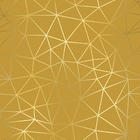 Papel De Parede Auto Colante Gold Linhas Geométricas 12m
