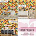 Papel De Parede Auto Colante Infantil Amarelo Carrinhos Color