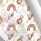 Papel De Parede Auto Colante Infantil Aquarela Clara Leão Beb