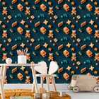 Papel De Parede Auto Colante Infantil Brinquedinhos Coloridos