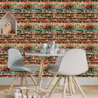 Papel De Parede Auto Colante Infantil Colorido Rosê Delicado