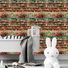 Papel De Parede Auto Colante Infantil Colorido Rosê Delicado