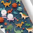 Papel De Parede Auto Colante Infantil Dinossauro Colorido Dec