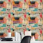 Papel De Parede Auto Colante Lambe Lambe Rosê Efeito Retrô De