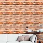 Papel De Parede Auto Colante Madeira Demolição Colorida Lavav