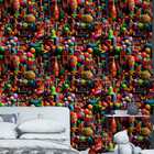 Papel De Parede Auto Colante Quarto Bebê Briquedos Coloridos