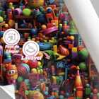 Papel De Parede Auto Colante Quarto Bebê Briquedos Coloridos