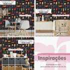 Papel De Parede Auto Colante Quarto Infantil Bloquinhos Color