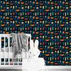 Papel De Parede Auto Colante Quarto Infantil Bloquinhos Color