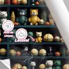 Papel De Parede Auto Colante Quarto Infantil Brinquedos Verde