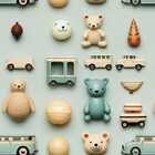 Papel De Parede Auto Colante Quarto Infantil Ursinho Fofo Dec