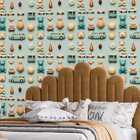 Papel De Parede Auto Colante Quarto Infantil Ursinho Fofo Dec