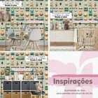 Papel De Parede Auto Colante Quarto Infantil Ursinho Fofo Dec