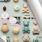 Papel De Parede Auto Colante Quarto Infantil Ursinho Fofo Dec