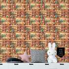 Papel De Parede Auto Colante Quarto Menina Rosa Briquedos Col