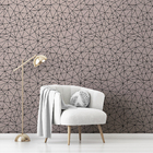 Papel De Parede Auto Colante Rosé Para Quarto Menina 6m