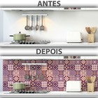 Papel De Parede Autoadesivo Azulejos Ladrilhos Portugues - Te