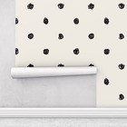 Papel De Parede Autoadesivo Sala Quarto Poá Tons De Areia 3m