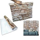 Papel De Parede Autoadesivo Vinilico Canjiquinha Pedra Rolo L