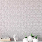 Papel De Parede Autocolante Arabesco Em Tons Lilas E Cinza