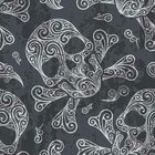 Papel De Parede Autocolante Caveiras 0317