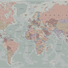 Papel De Parede Autocolante Decorativo Adesivo Mapa Mundi 3,0
