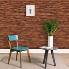 Papel De Parede Autocolante Madeira Tons Escuros