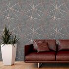 Papel De Parede Autocolante Zara Cimento Rosê Gold