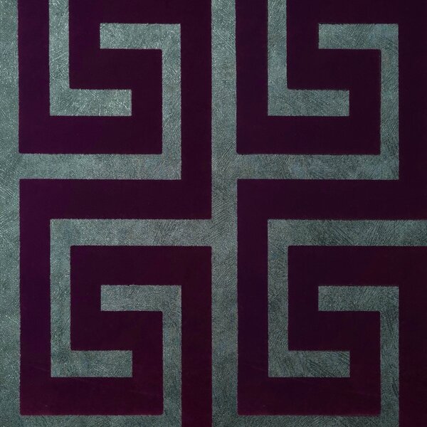 Papel De Parede Aveludado Geométrico Dk-0111 - 0,53x10m ( ± 3