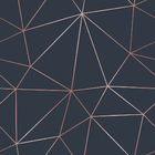 Papel De Parede Azul Acizentado Fio Rosé Auto Colante 3m