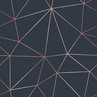 Papel De Parede Azul Acizentado Fio Rosé Auto Colante 6m