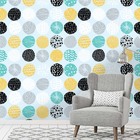 Papel De Parede Azul Bolinhas