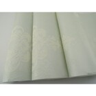 Papel De Parede - Azul Com Desenhos De Flores - Rolo Com 10m