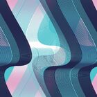 Papel De Parede Azul e Rosa 3d Lavável Texturizado 14m²