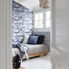 Papel De Parede Azul Importado Estampa Surf Quarto Meninos 4m²