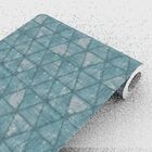 Papel De Parede Azul Importado Nonwoven Geométrico 4m²