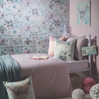 Papel De Parede Azul Importado Unicórnio Quarto Infantil 4m²