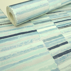 Papel De Parede Azul Pastilhas Cimento Queimado Quarto 4m²