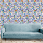 Papel De Parede Azulejo 5 Papel De Parede Rolo 0,51cm 2,5m