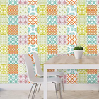 Papel De Parede Azulejo Abstrato 18883009