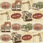 Papel De Parede Azulejo Carro Vintage 1401080