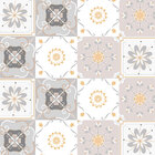 Papel De Parede Azulejos Portugues  Rosa Bege Branco Para Coz