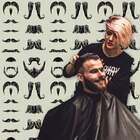 Papel De Parede Barbearia Barbas-60x300cm