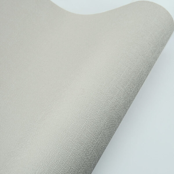 Papel De Parede Bege Acinzentado Liso Textura em Linho 4m²