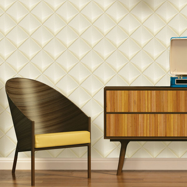 Papel De Parede Bege Importado Texturizado 14m²