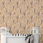 Papel De Parede Bichinho Infantil Decorativo Folhas Outono Au