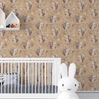 Papel De Parede Bichinho Infantil Decorativo Folhas Outono Au